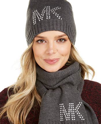 michael kors womens caps|michael kors hat and scarf.